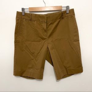J Crew camel color summer chino shorts sz 6